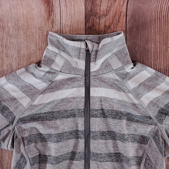 Lululemon Womens Size 2 Race Your Pace Zip Long Sleeve Shirt Pullover Gray - Picture 2 of 13